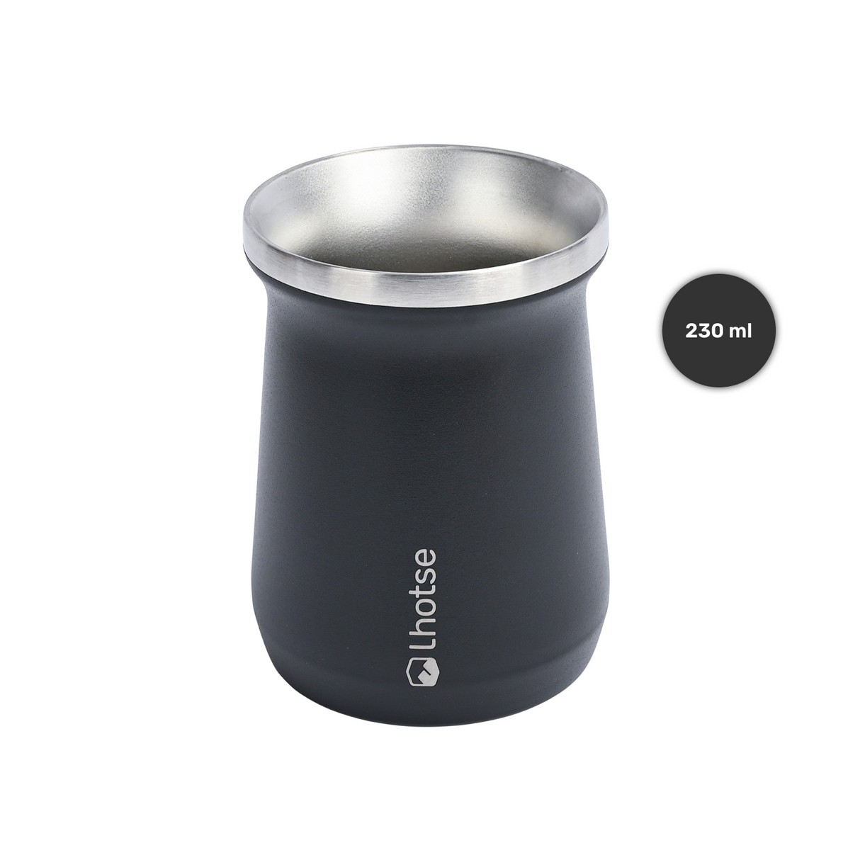 Mate Acero Inoxidable con Bombilla Lhotse Black