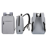 Mochila para Notebook con Puerto USB 15" Gris Levo