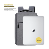 Mochila para Notebook con Puerto USB 15" Gris Levo