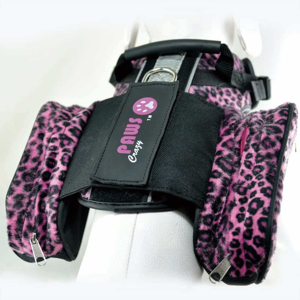 Mochila Desmontable Fashion Para Perro Rosado L Mascan