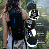 Mochila Outdoor HYDROROAD Negra + Bolsa de Agua Lhotse