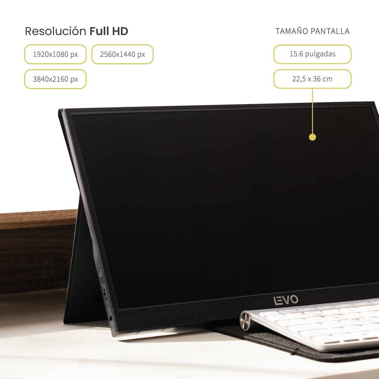 Monitor Portátil LEVO ViewGo 15,6" Full HD