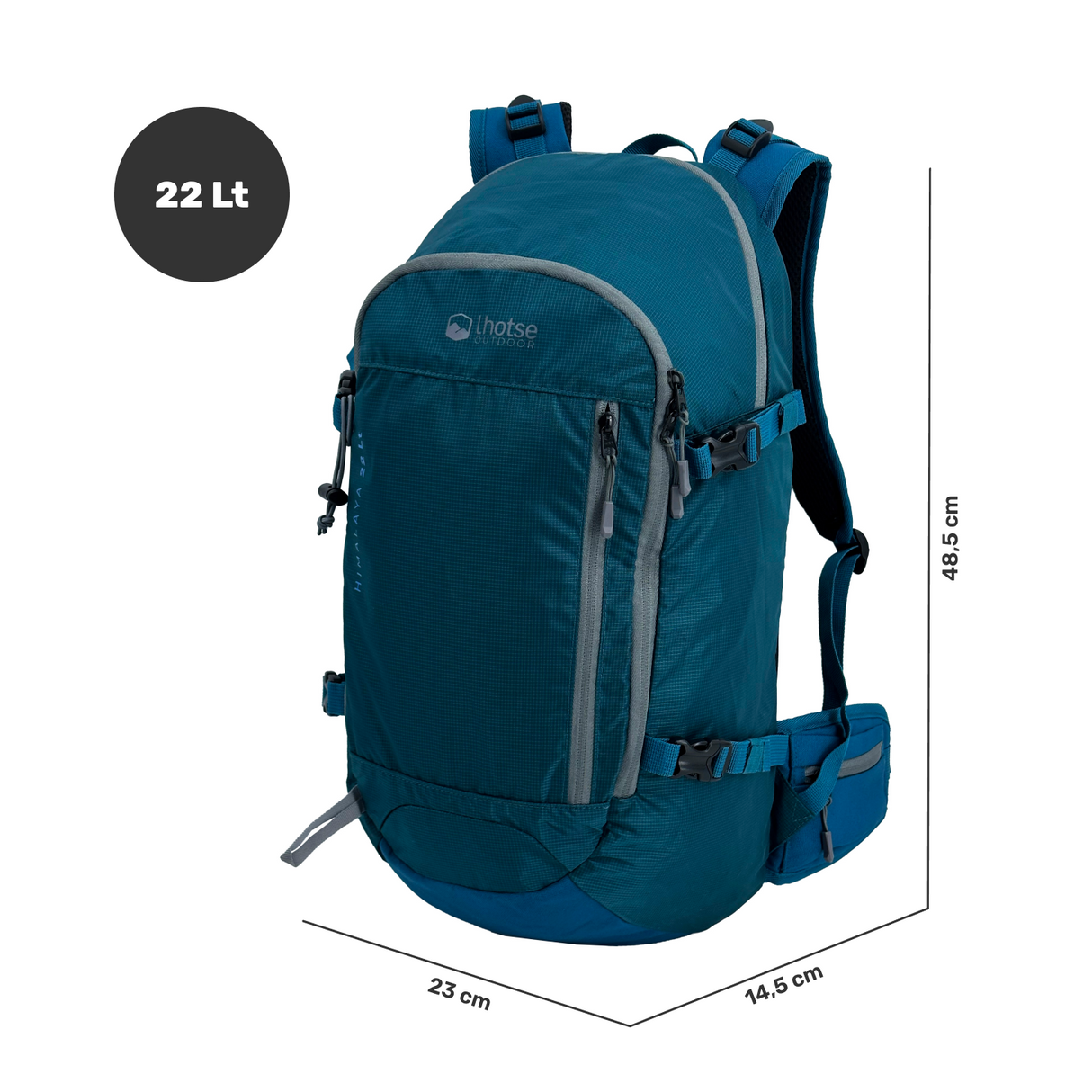 Mochila Deportiva Outdoor Ski Himalaya 22Lts Lhotse Blue