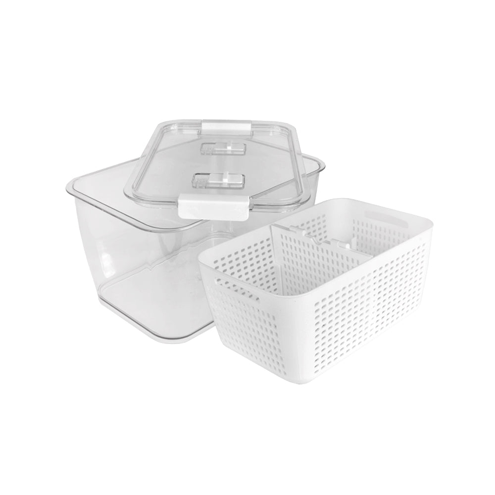 Organizador Refrigerador con Cesta Grande Simplit