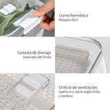 Organizador Refrigerador con Cesta Grande Simplit