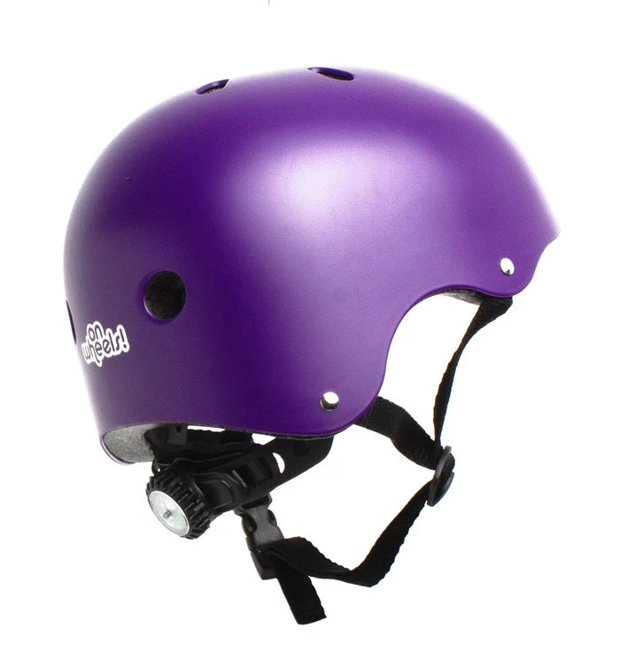 Casco Bicicleta Urbano Luz Morado Talla M Onwheels