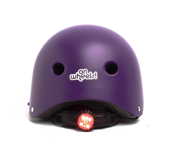 Casco Bicicleta Urbano Luz Morado Talla M Onwheels