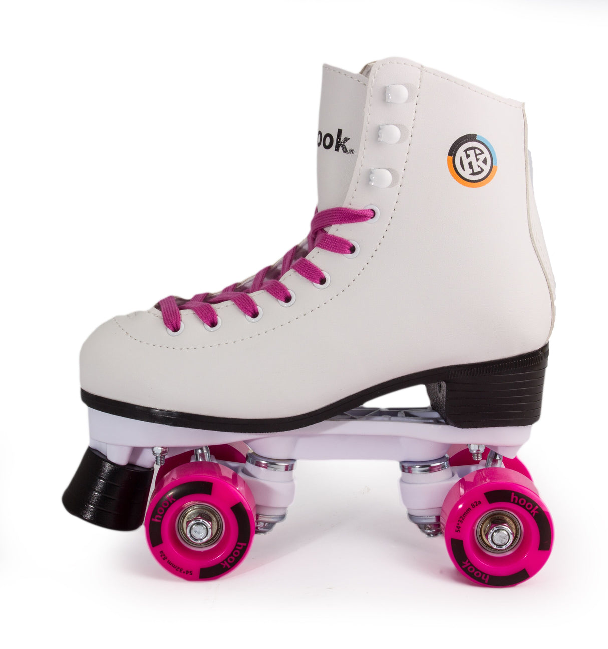 Patines 4 Ruedas 170 Blanco Rosa Talla 31 Hook