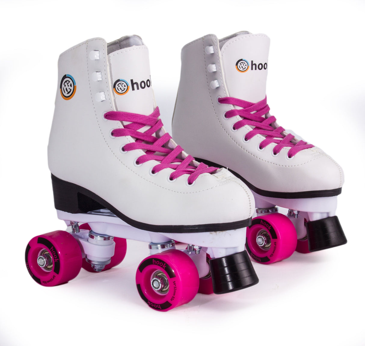 Patines 4 Ruedas 170 Blanco Rosa Talla 36 Hook