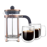 Pack Cafetera Francesa 600 ml + Set 2 Tazas 300 ml Simplit