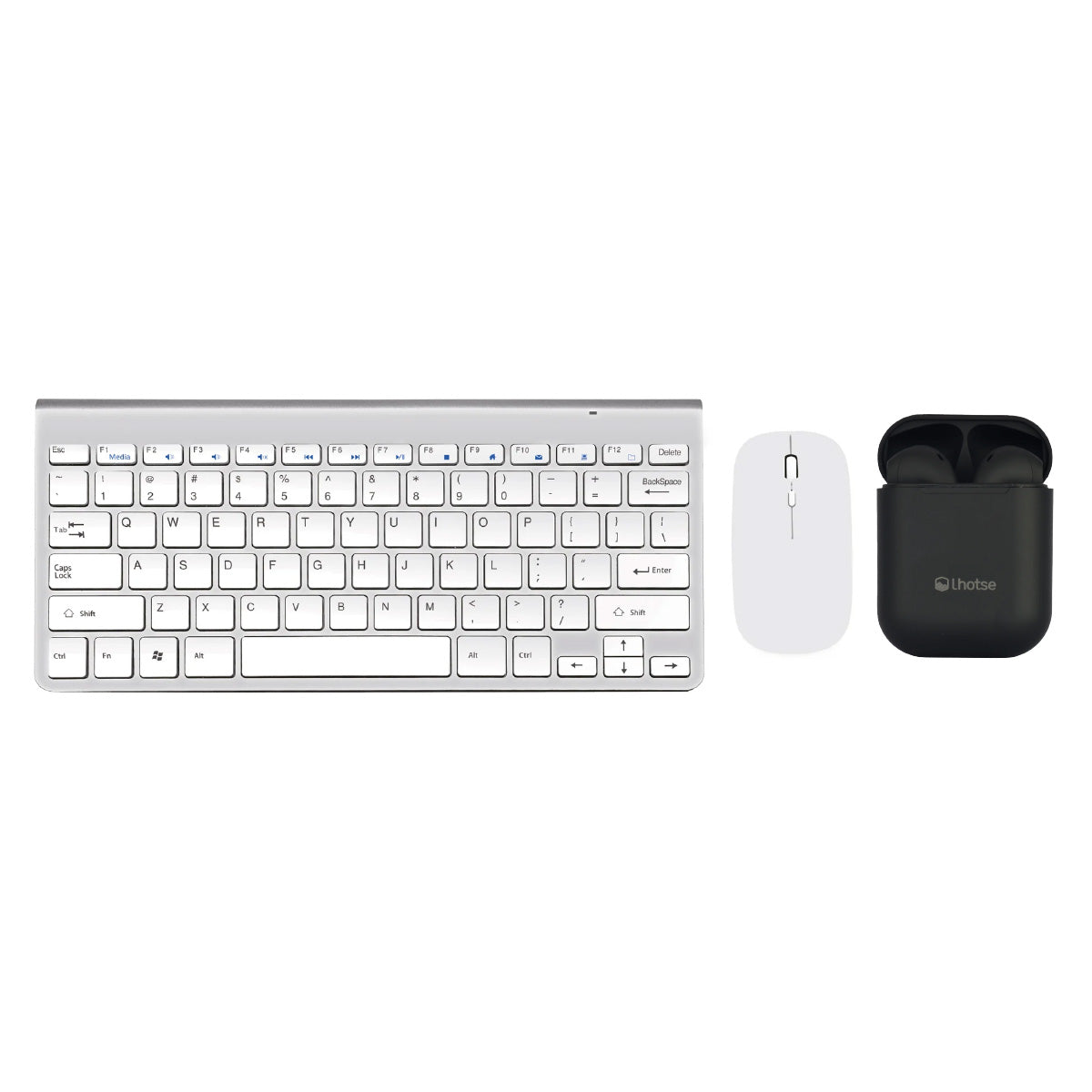 Pack Teclado y Mouse Levo + Audífonos Lhotse Rm12 Negro