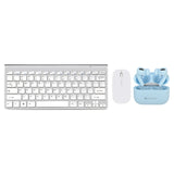 Pack Teclado y Mouse Levo + Audífonos Lhotse Rm7 Pro Celeste