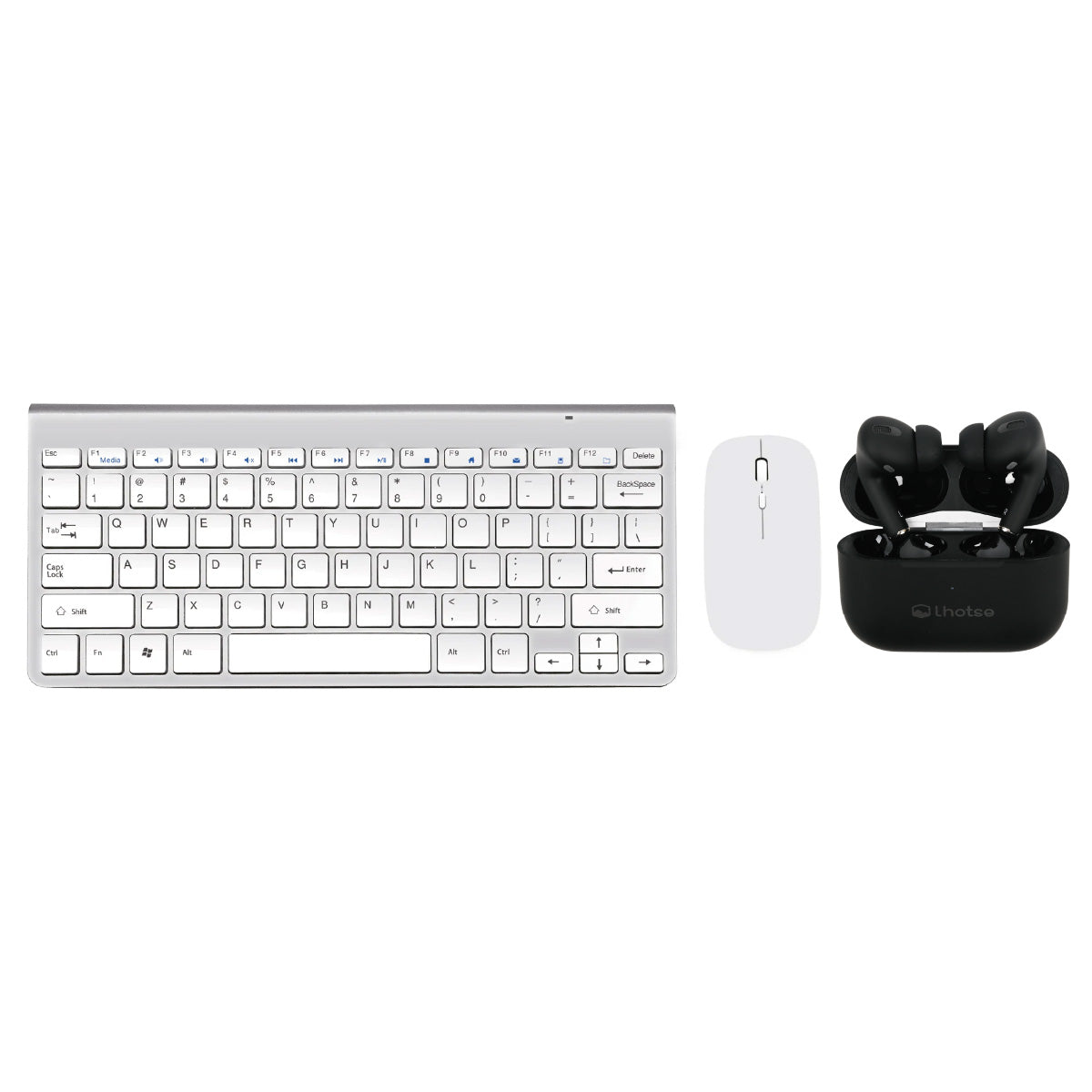 Pack Teclado y Mouse Levo + Audífonos Lhotse Rm7 Pro Negro