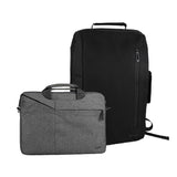 Mochila MANAGER Negra 15,6"+ Funda Notebook Gris 15,6" LEVO