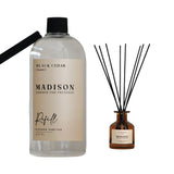 Difusor Ámbar 150 Ml + Refill 500 Ml Black Cedar Madison