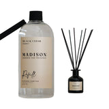 Difusor Negro 150 Ml + Refill 500 Ml Black Cedar Madison