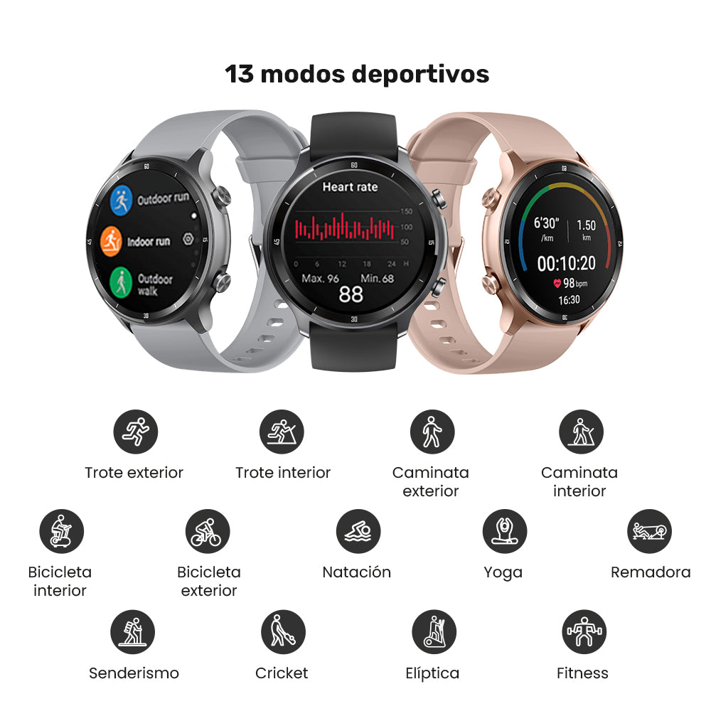 Pack Smartwatch Runner 219 + Audífonos Rm12 Blanco Lhotse