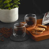 Set 2 Vasos de Espresso doble pared 80 ml Simplit