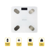 Pesa Digital Balanza Baño Bluetooth Blanca Inteligente