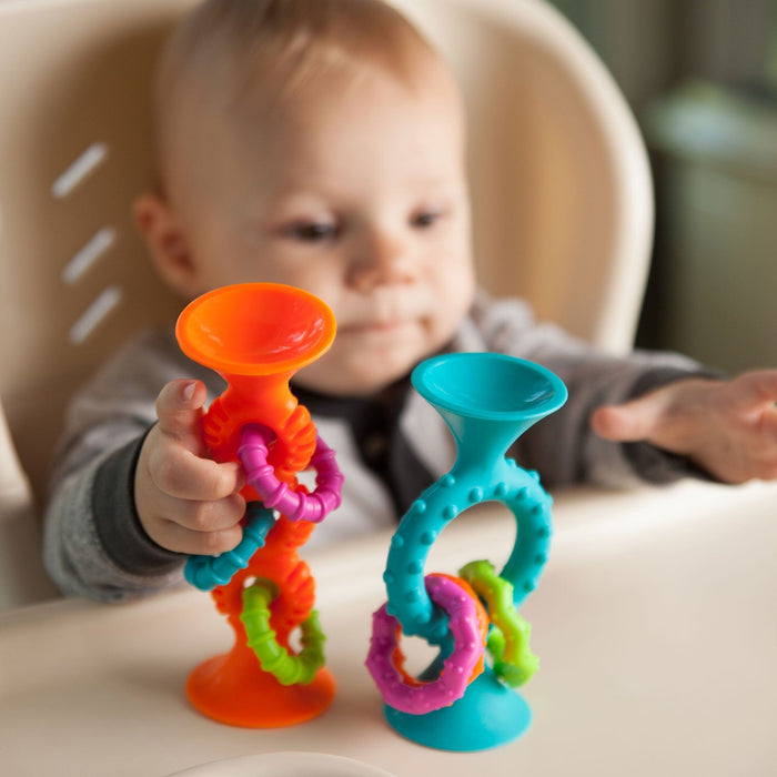 Pipsquigz Loops Naranjo Mordedores Sensoriales FatBrain Toys
