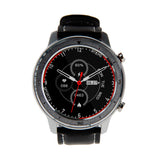 Reloj Smartwatch Lhotse RD7 Plateado Cuero Negro