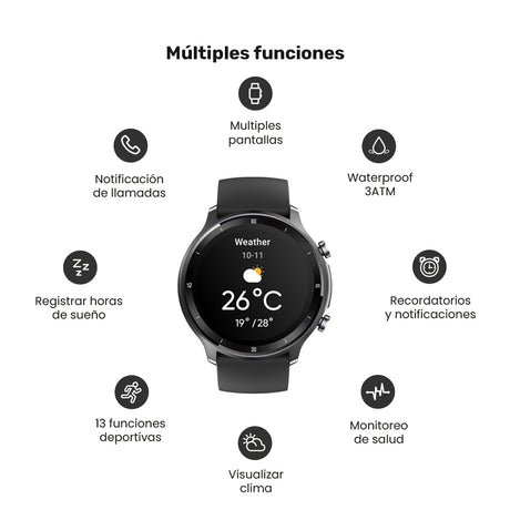 Reloj Smartwatch Lhotse Runner 219 46mm Black