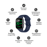 Reloj Smartwatch Music Rhythm X10 Blue 41mm