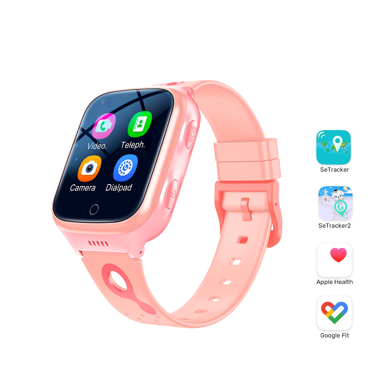 Reloj Smartwatch Lhotse Kids Safe K9 GPS Pink