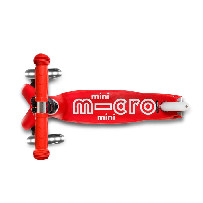 Scooter Mini Micro Niños Deluxe LED Rojo