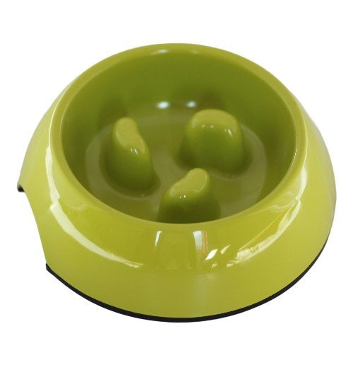 Plato Melamina Anti-ahogo Talla S Verde Perro Mascan