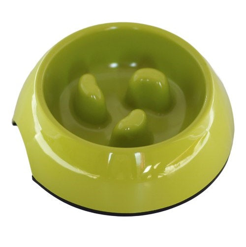 Plato Melamina Anti-ahogo Talla Xl Verde Perro Mascan