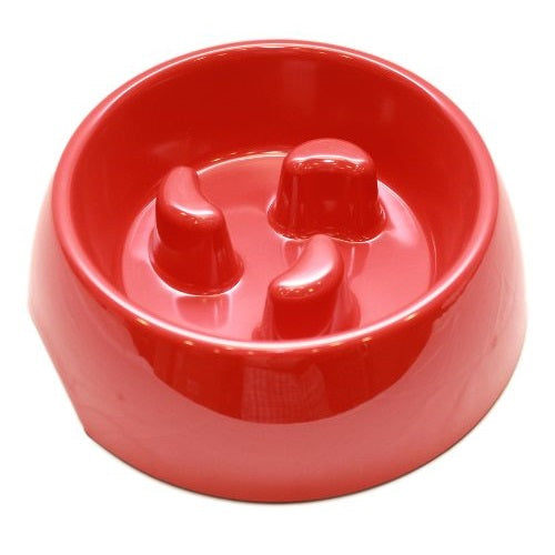 Plato Melamina Anti-ahogo Talla Xl Rojo Perro Mascan