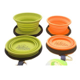 Plato Plegable Silicona Doble Verde Talla S Perro