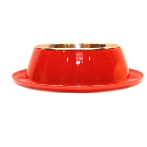 Plato Melamina Anti-hormigas Rojo Talla L Perro Mascan