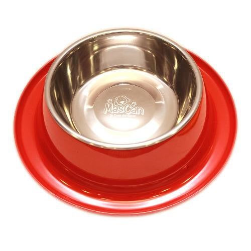 Plato Melamina Anti-hormigas Rojo Talla L Perro Mascan