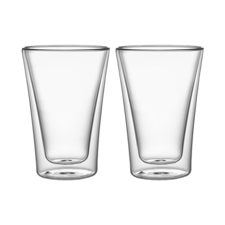 Set 4 Vasos Vidrio Doble Pared 400 ml Simplit