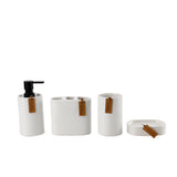 Set Accesorios de Baño 4pcs Ceramica Blanco Simplit