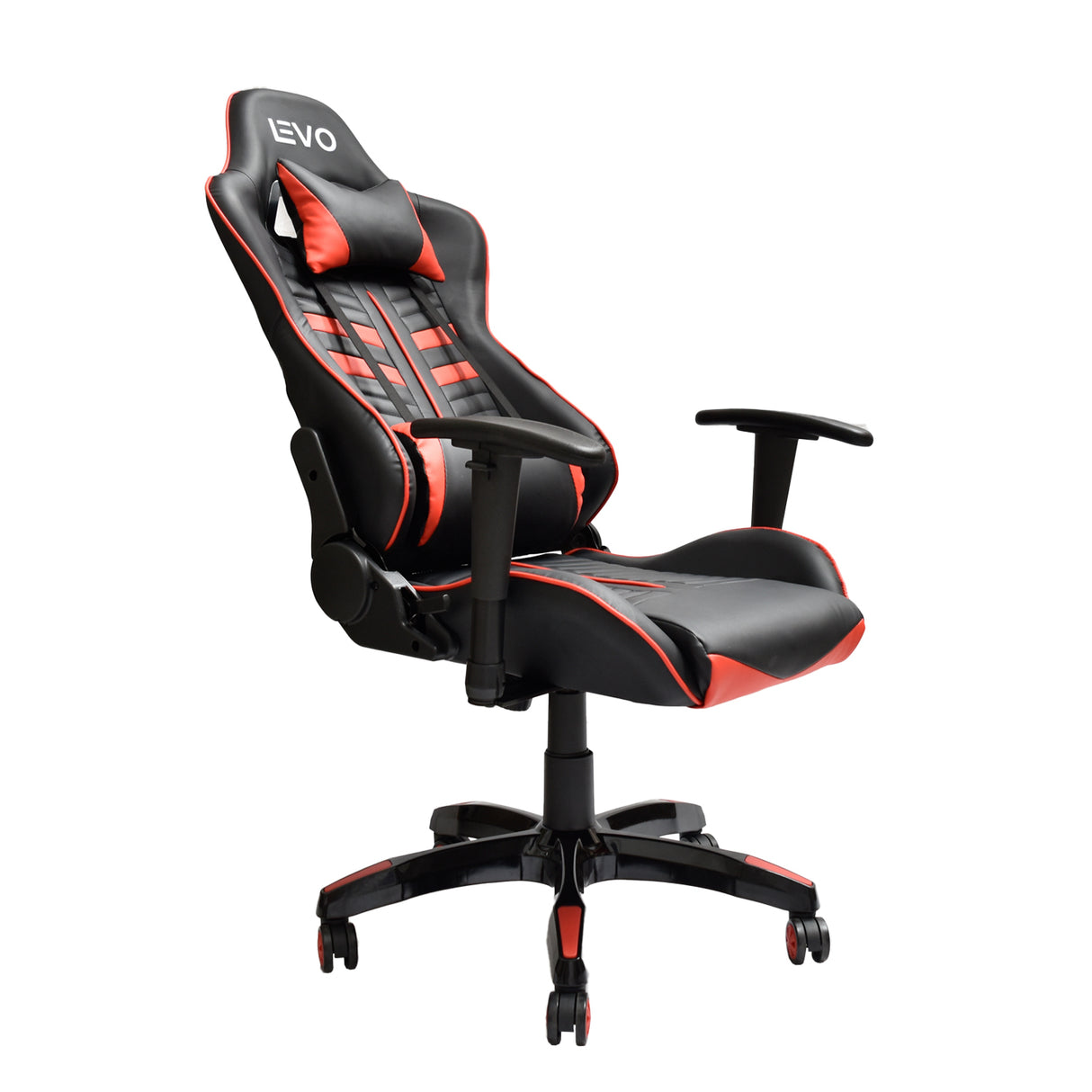 Silla Gamer Escritorio Ergonómica Negra Roja Levo