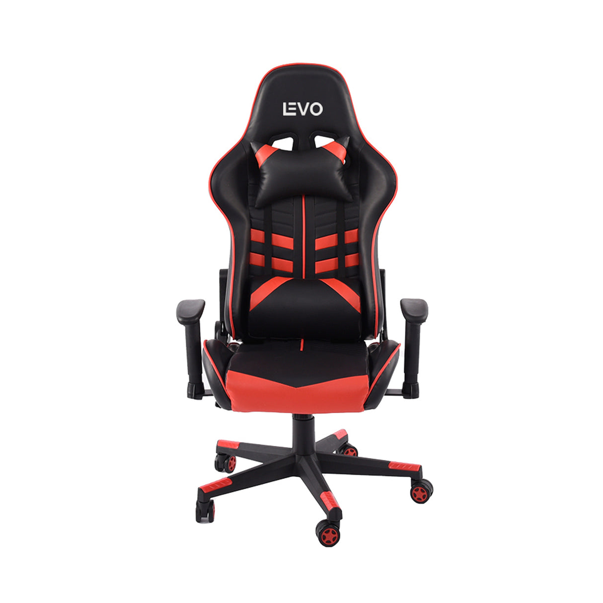 Silla Gamer Escritorio Ergonómica Negra Roja Levo