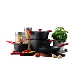 Bateria De Cocina 8 Piezas Camden Roja Kitchenware