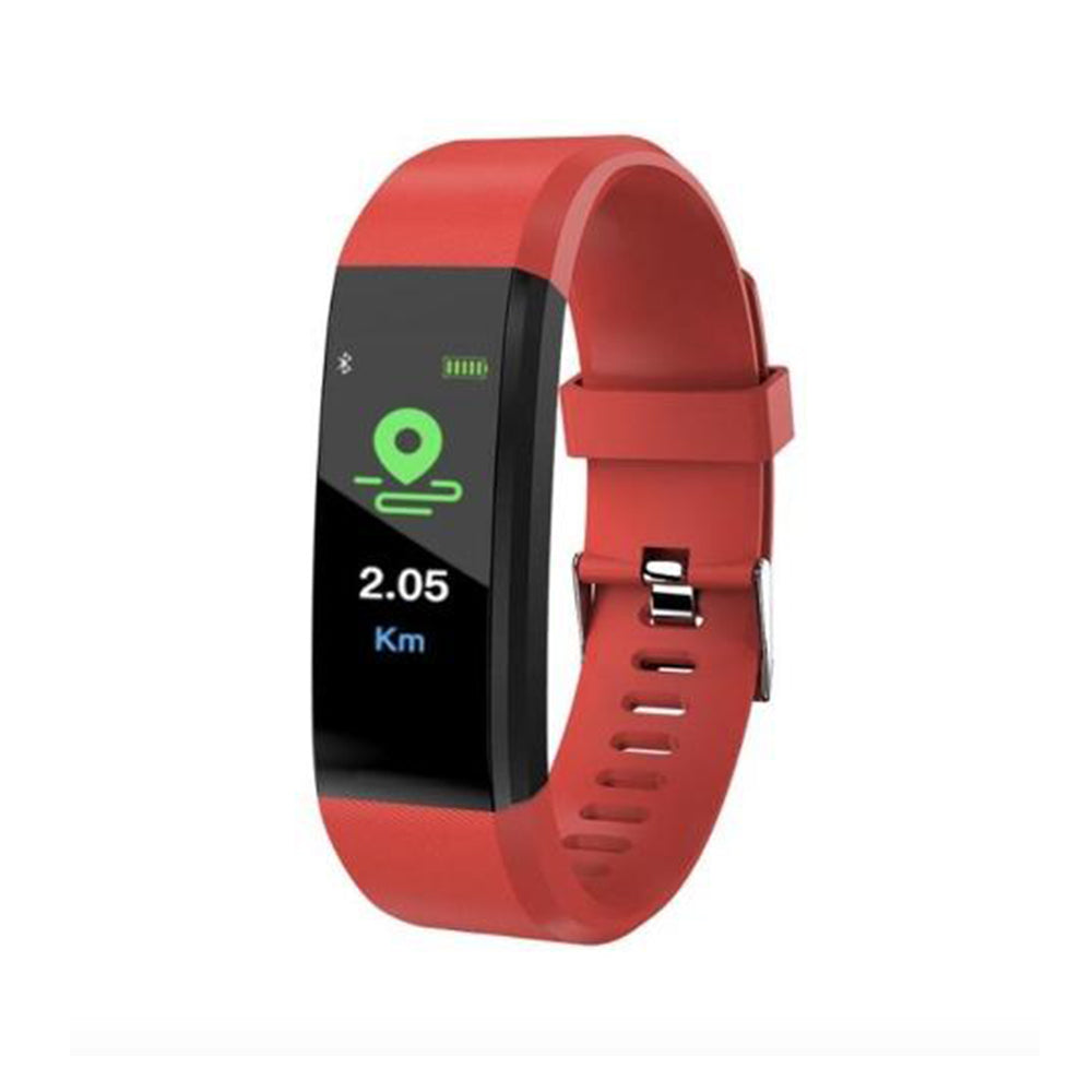 Banda Deportiva Lhotse Sm33 Rojo Pulsómetro Bluetooth