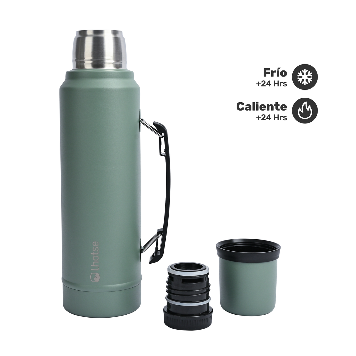 Termo Liquido Acero Inoxidable Classic 1,3 lts Lhotse Verde