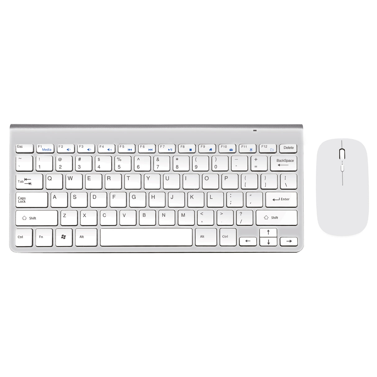 Kit Teclado y Mouse Inalámbrico Blanco Levo