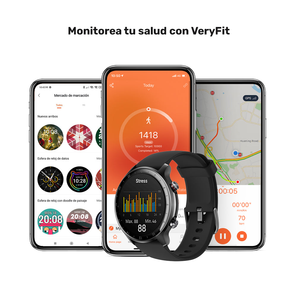 Reloj Smartwatch Lhotse Ultimate GPS 217 46mm Black