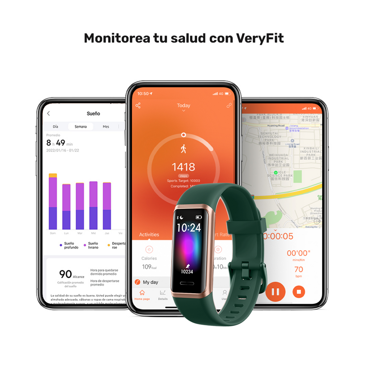 Banda Smartband Lhotse Urban GT Green