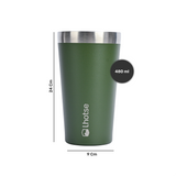 Vaso Térmico Insulado Camping 480ml Green