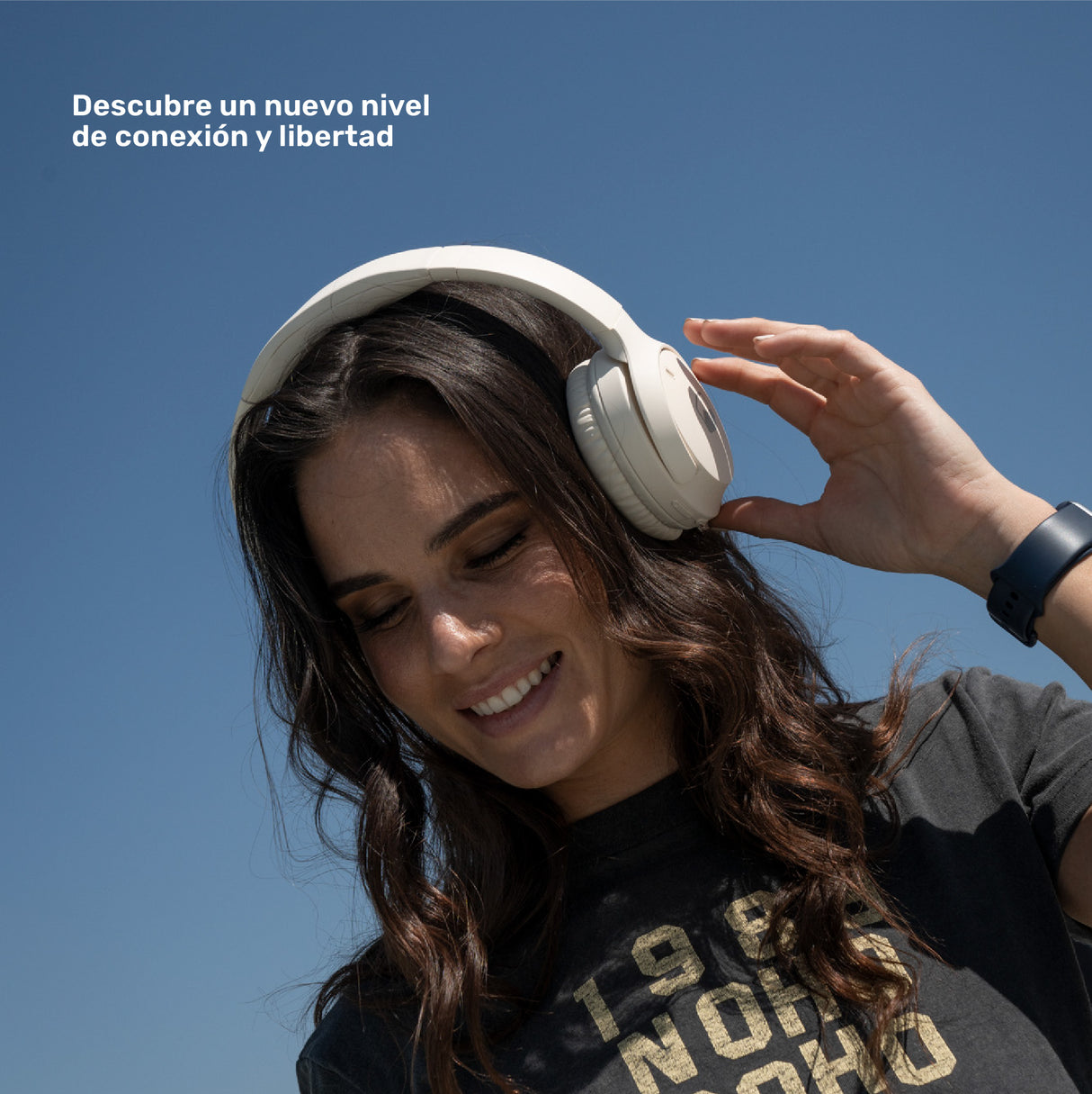 Audifonos Bluetooth Inalambricos Over Ear WavePro Cream