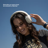 Audifonos Bluetooth Inalambricos Over Ear WavePro Cream