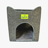 Cubo Tunel para Gatos Gris Mascan