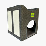 Cubo Tunel para Gatos Gris Mascan